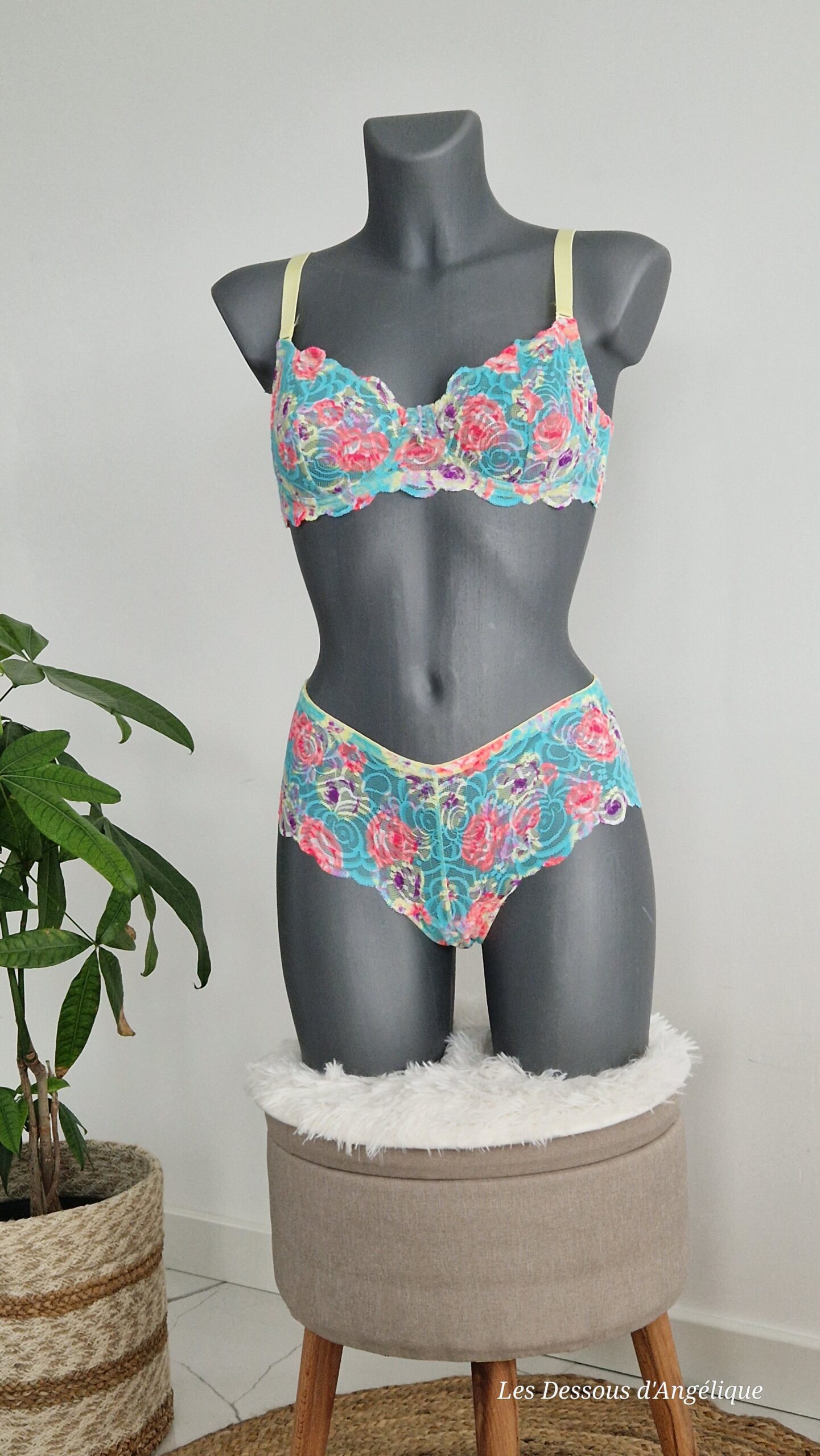 shorty dentelle femme