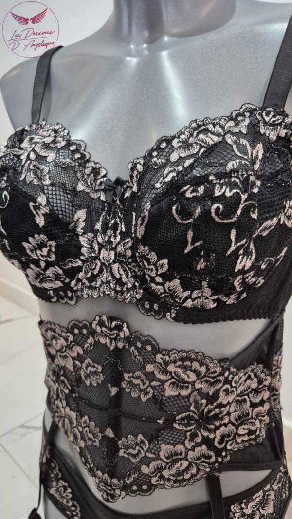 Jaspe Noir serre taille porte jarretelles – Image 6