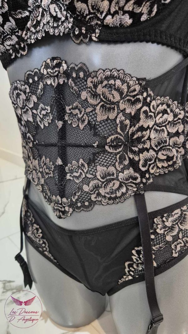 Jaspe Noir serre taille porte jarretelles – Image 7