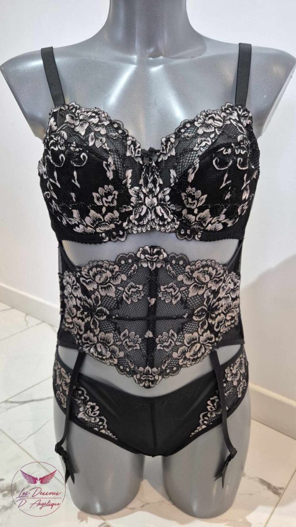 Jaspe Noir serre taille porte jarretelles – Image 8